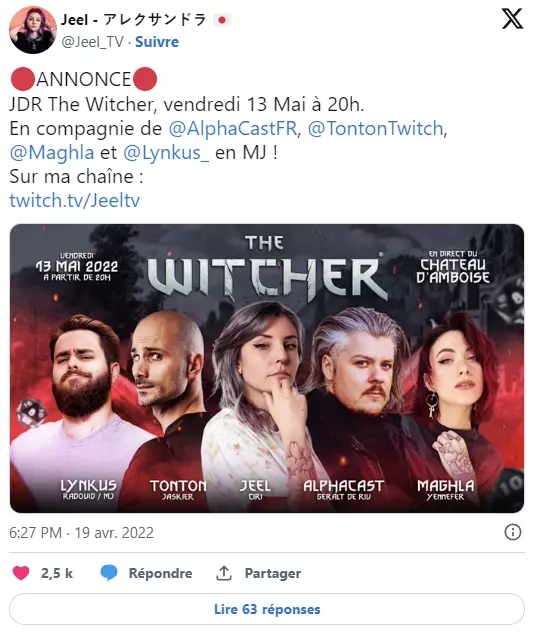 The Witcher : Un JDR épique au château d’Amboise